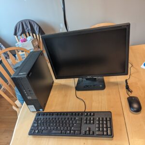 Fast Refurbished Dell Optiplex 3050 and 60Hz Office Monitor, Keyboard, Mouse - i5 6th Gen, 8GBs RAM
