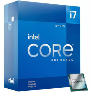 (New) Intel Core i7-12700KF Alder Lake Desktop Processor - 12 Cores, 5.0 GHz Max Turbo, Unlocked (No iGPU)