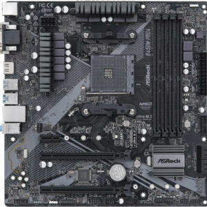 (New) ASRock B450M PRO4 R2.0 Motherboard | AM4 Micro ATX | Budget-Friendly Ryzen 5000 Ready | Dual M.2, USB 3.2 Gen2