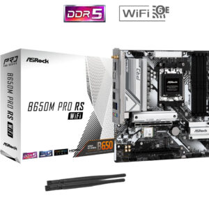 (New) ASRock B650M Pro RS WiFi - PCIe Gen5 M.2, Wi-Fi 6E, & 2.5G LAN Micro ATX Board