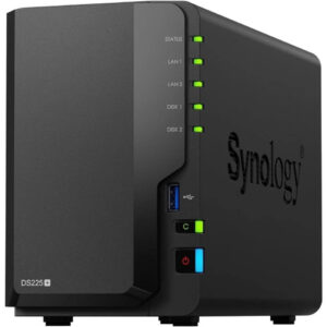 (New) Synology DiskStation DS225+ NAS - 2-Bay Private Cloud Storage with 2.5GbE LAN