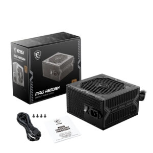 (New) MSI MAG A650BN 650W 80+ Bronze Non-Modular PSU - Essential Power with DC-DC Design & 5-Year Warranty