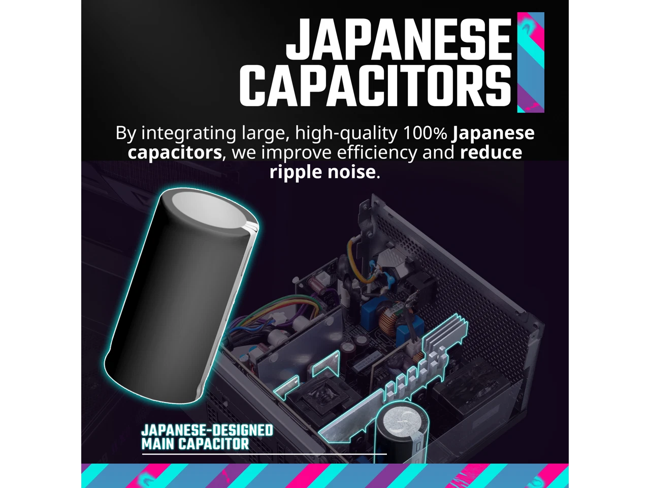 (New) Cooler Master MWE Gold 750 V3 ATX 3.1 Full Modular PSU, 750W, 80+ Gold Efficiency - Image 5