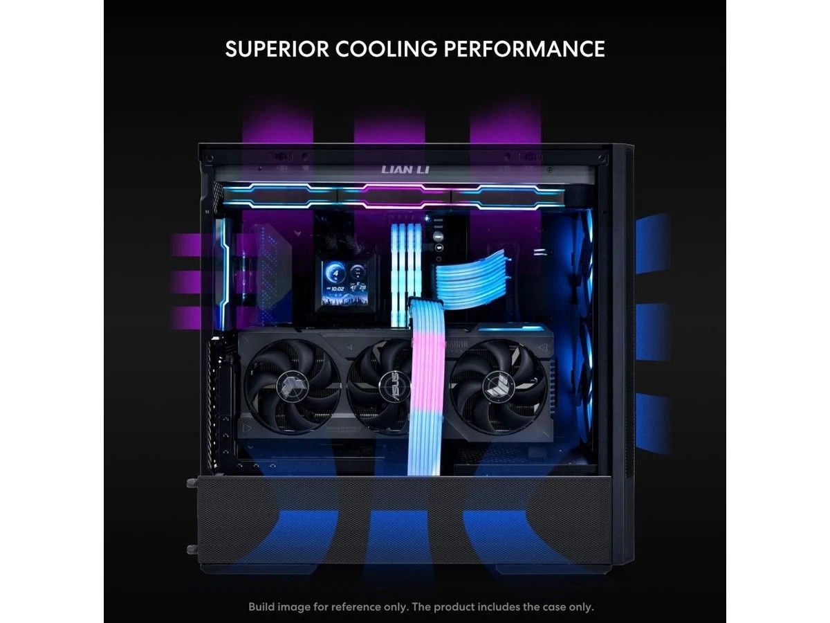 (New) LIAN LI LANCOOL 207 Compact ATX Case: Extreme Airflow Mid-Tower with Quad-Fan Cooling & ARGB - Image 3