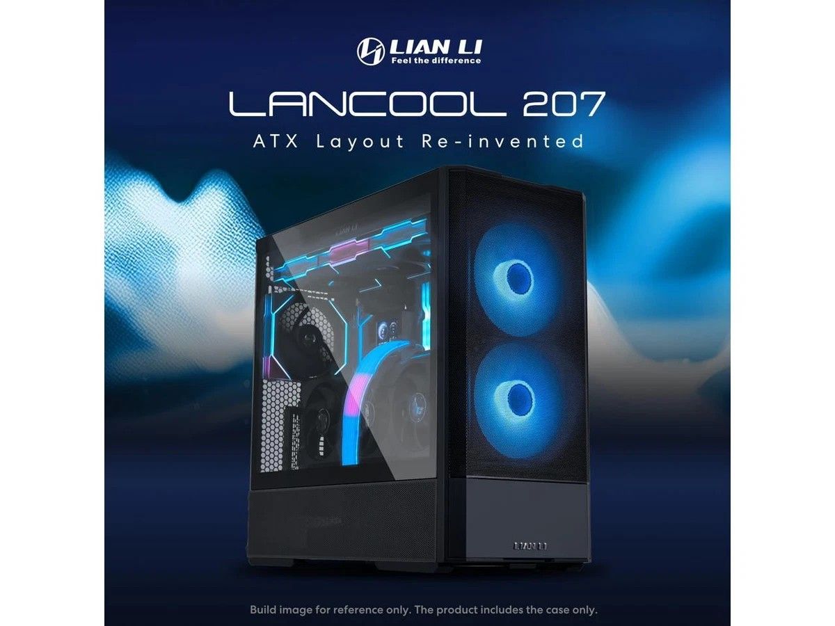 (New) LIAN LI LANCOOL 207 Compact ATX Case: Extreme Airflow Mid-Tower with Quad-Fan Cooling & ARGB - Image 2