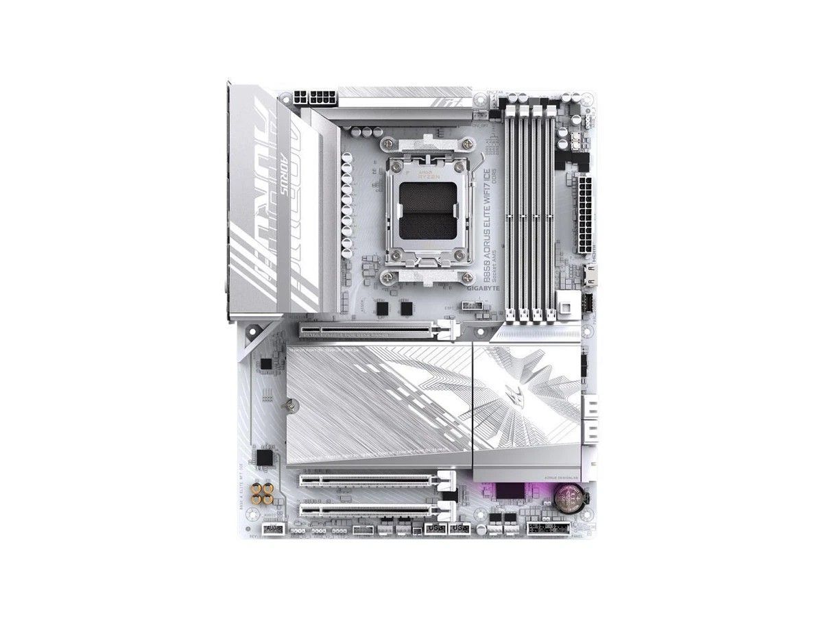 (New) GIGABYTE B850 AORUS ELITE WIFI7 ICE: White ATX Board with PCIe 5.0 & Next-Gen Wi-Fi 7 - Image 4