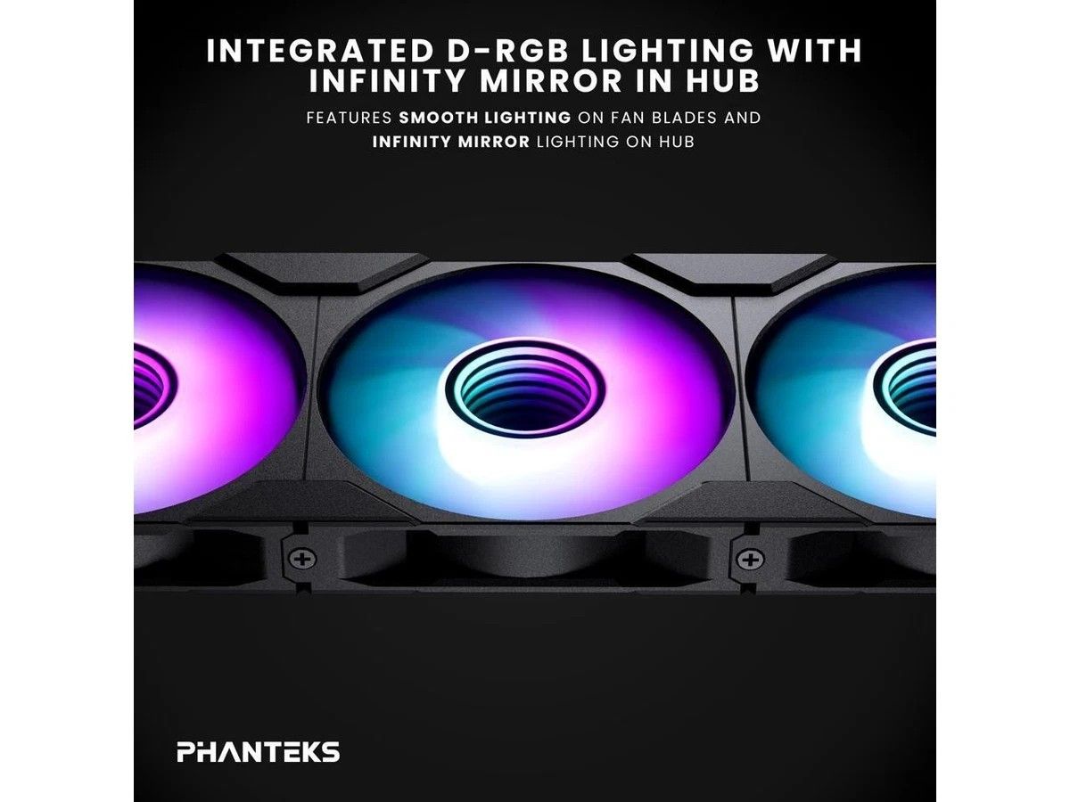 (New) Phanteks M25-120 Gen2 Triple Pack: 3X High-Performance ARGB 120mm PC Fans - Image 4