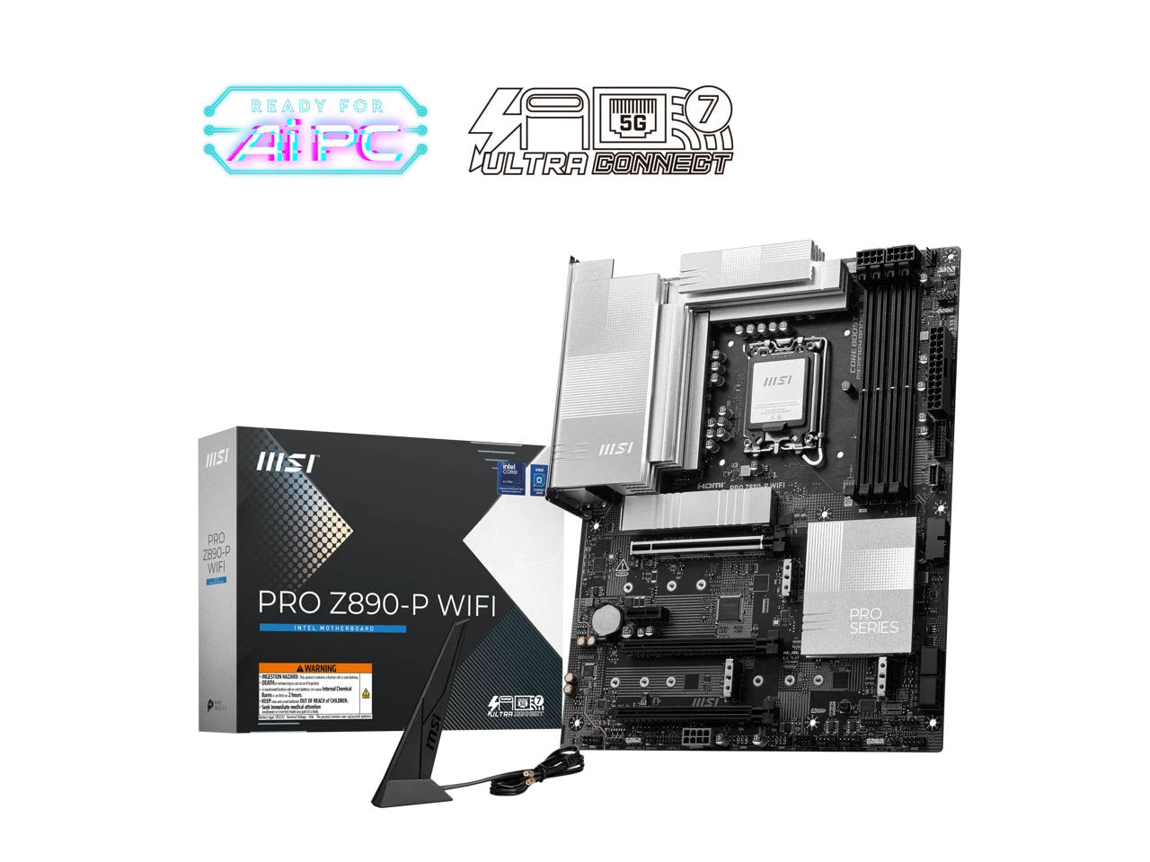 (New) MSI PRO Z890-P WIFI ATX Motherboard – LGA 1851, Intel Z890 Chipset, Future-Ready Performance