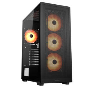 (New) COUGAR MX220 RGB Mid-Tower ATX Case – Optimized Airflow, 4x 120mm ARGB Fans Included