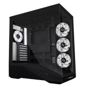 (New) Lian Li V100 Mid-Tower ATX PC Case - Panoramic Glass, Back-Connect Ready, 4x ARGB PWM Fans & Type-C I/O