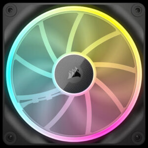 (New) CORSAIR LX140 RGB: 140mm Performance Fan with iCUE LINK & Magnetic Dome Bearing