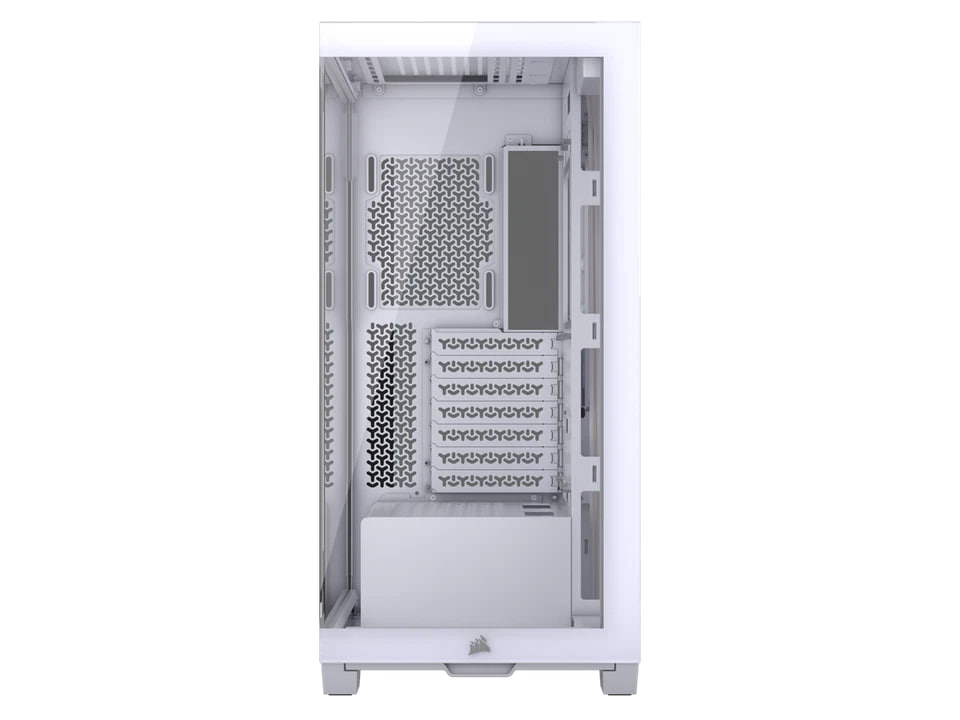 (New) CORSAIR 3500X Tempered Glass Mid-Tower PC Case (White) - Image 2