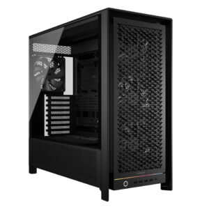 (New) CORSAIR FRAME 5000D RS High-Airflow Mid-Tower PC Case – Modular Design, InfiniRail™ Fan System, Reverse Motherboard Ready, RapidRoute 2.0 Cable Management – Black
