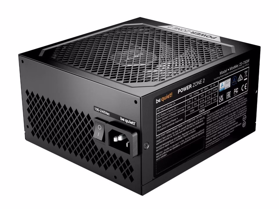 (New) be quiet! Power Zone 2 750W Full Modular PSU – ATX 3.1, PCIe 5.1 Ready, 80+ Platinum & Cybenetics A++ Silence - Image 4